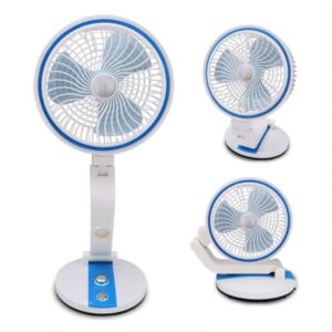 LR-2018 Table Fan, Small Portable Desktop Fan with 21 SMD Light Strong Wind, Quiet Operation Personal Mini Fan