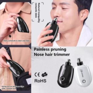 Portable Electric Nose & Ear Hair Trimmer Rechargeable & Painless Nose clipper for Men & Women  - HB029